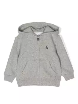 Ralph Lauren худи Polo Pony на молнии, серый