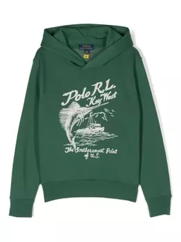 Ralph Lauren худи с графичным принтом, зеленый