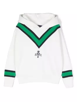 Ralph Lauren худи с вышитым логотипом, белый