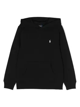 Ralph Lauren худи с вышитым логотипом, черный