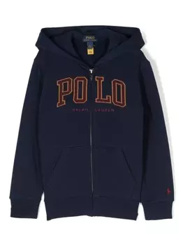 Ralph Lauren худи с вышитым логотипом, синий