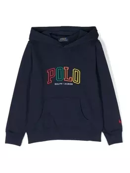 Ralph Lauren худи с вышитым логотипом, синий