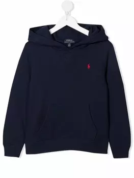 Ralph Lauren худи с вышитым логотипом, синий