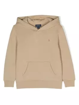 Ralph Lauren худи с вышивкой Polo Pony, коричневый