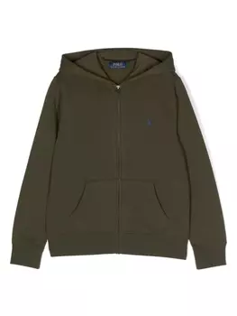 Ralph Lauren худи с вышивкой Polo Pony, зеленый