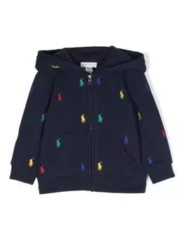 Ralph Lauren худи с вышивкой Polo Pony, синий