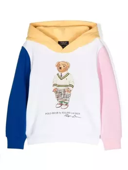 Ralph Lauren худи в стиле колор-блок, белый