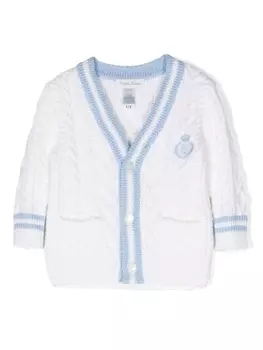 Ralph Lauren кардиган Cricket фактурной вязки, белый