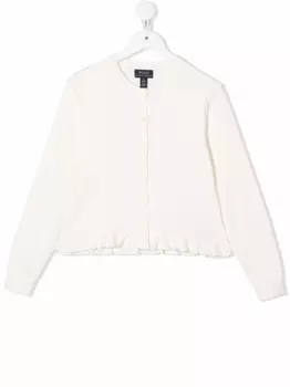 Ralph Lauren кардиган с баской, белый