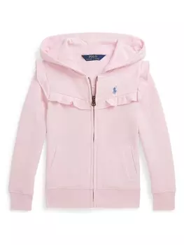 Ralph Lauren кардиган с капюшоном и вышитым логотипом, розовый