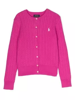 Ralph Lauren кардиган с логотипом Polo Pony, розовый