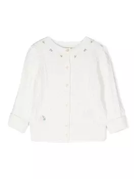 Ralph Lauren кардиган с вышивкой, белый