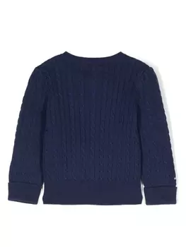Ralph Lauren кардиган с вышивкой, синий