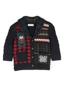 Ralph Lauren кардиган в технике пэчворк, синий