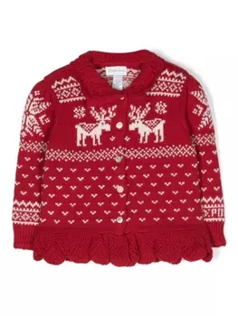 Ralph Lauren кардиган вязки интарсия, красный