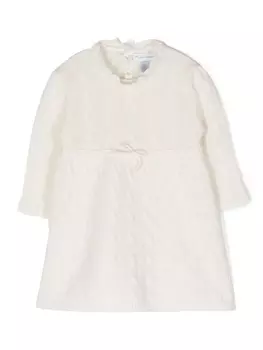 Ralph Lauren кашемировое платье фактурной вязки, белый