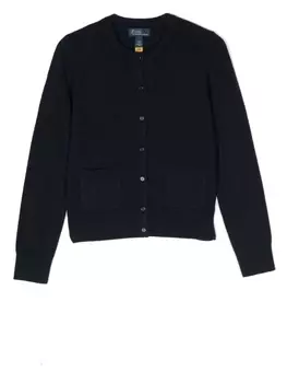 Ralph Lauren кашемировый кардиган с круглым вырезом, синий