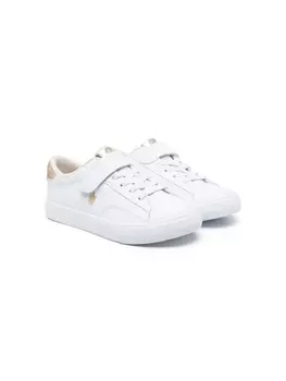 Ralph Lauren кеды Polo Pony с блестками, белый