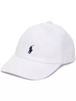 Ralph Lauren кепка с вышитым логотипом, белый