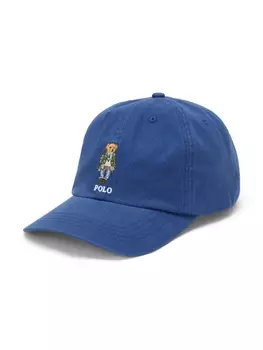 Ralph Lauren кепка с вышивкой Polo Bear, синий