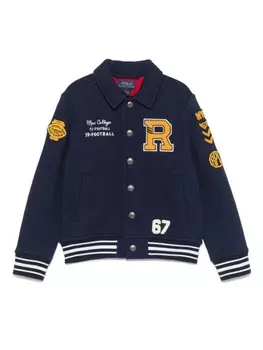 Ralph Lauren Kids бомбер Letterman, синий
