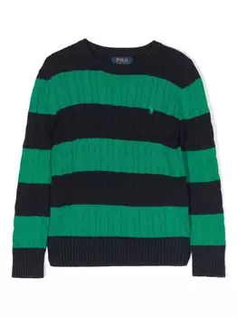 Ralph Lauren Kids джемпер в полоску, синий