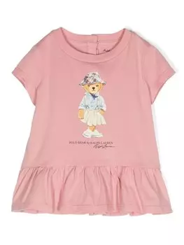 Ralph Lauren Kids футболка из хлопка Hemingway, розовый