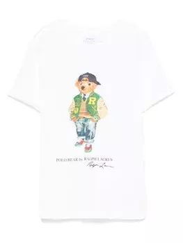 Ralph Lauren Kids футболка Polo Bear, белый