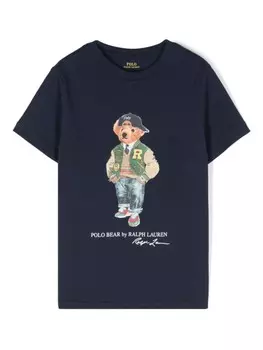 Ralph Lauren Kids футболка Polo Bear, синий