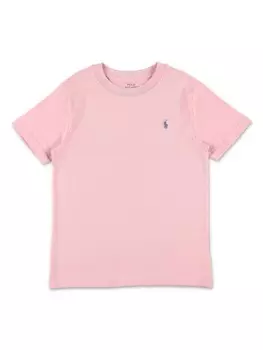 Ralph Lauren Kids футболка Polo Pony из хлопка, розовый