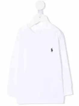Ralph Lauren Kids футболка Polo Pony из хлопка, белый