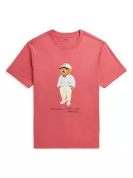 Ralph Lauren Kids футболка с принтом, розовый