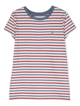 Ralph Lauren Kids футболка в полоску, белый