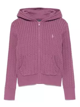Ralph Lauren Kids худи Polo Pony на молнии, розовый