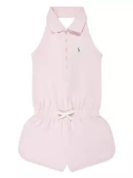 Ralph Lauren Kids комбинезон Polo Pony, розовый
