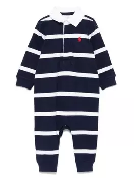 Ralph Lauren Kids комбинезон с вышивкой Polo Pony, синий