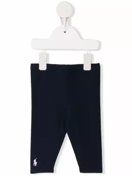 Ralph Lauren Kids легинсы с логотипом Pony, синий