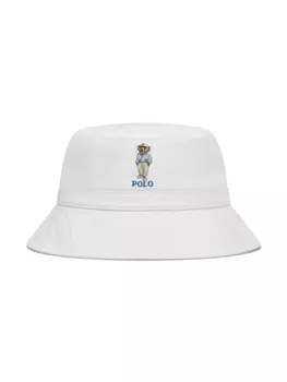 Ralph Lauren Kids панама Polo Bear, белый