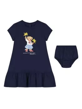 Ralph Lauren Kids платье Polo Bear, синий