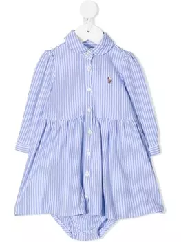 Ralph Lauren Kids платье в полоску, синий