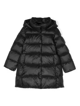 Ralph Lauren Kids пуховик с логотипом Polo Pony, черный