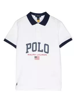 Ralph Lauren Kids рубашка поло с логотипом Clsc, белый