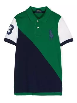 Ralph Lauren Kids рубашка поло с логотипом Polo Pony, зеленый