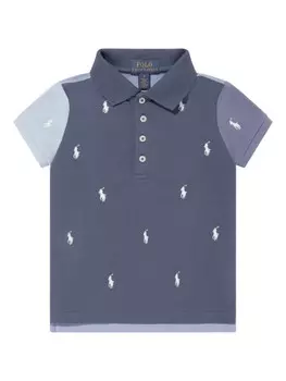 Ralph Lauren Kids рубашка поло с вышивкой Polo Pony, синий