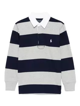 Ralph Lauren Kids рубашка поло в полоску, синий