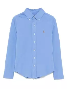 Ralph Lauren Kids рубашка с мотивом пони Polo, синий
