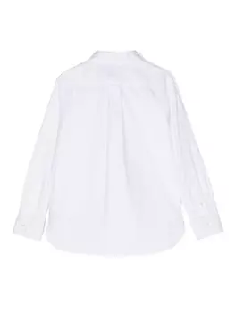 Ralph Lauren Kids рубашка с мотивом пони Polo, белый