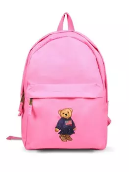 Ralph Lauren Kids рюкзак с плюшевым мишкой, розовый