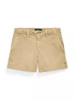 Ralph Lauren Kids шорты чинос на пуговицах, серый