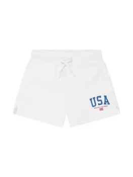 Ralph Lauren Kids шорты с логотипом, белый
